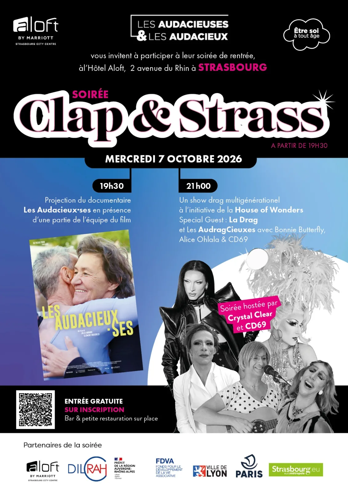 Grande soirée de rentrée des Audacieux.ses CLAP & STRASS